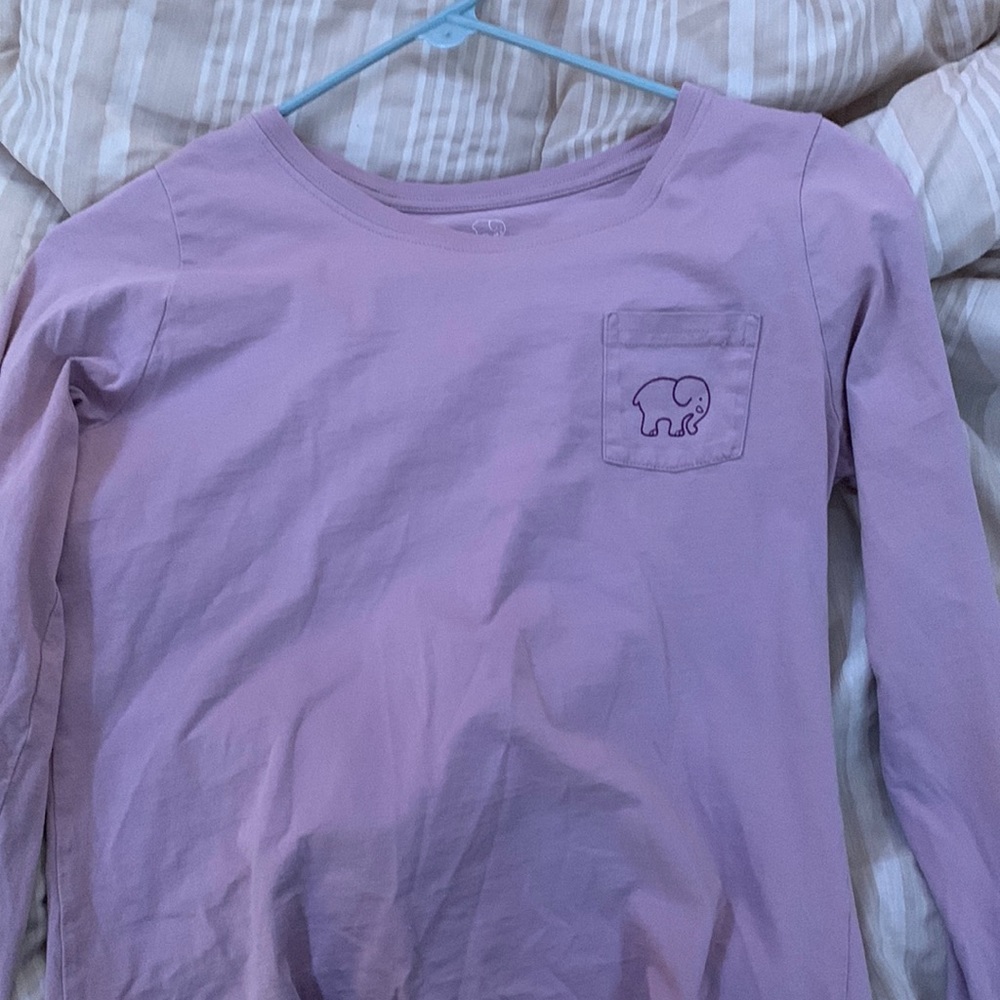 purple ivory ella long tee